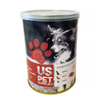 کنسرو سگ US PET طعم گوشت 400 گرم