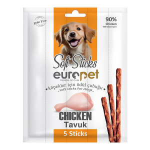 تشويقي مدادي سگ يوروپت طعم مرغ 5 عددی