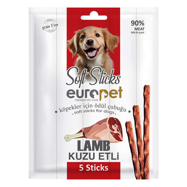 تشويقي مدادي سگ يوروپت طعم گوشت 5 عددی