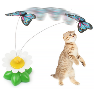 اسباب بازی گربه چرخشی 360 درجه پروانه ای باطری خور