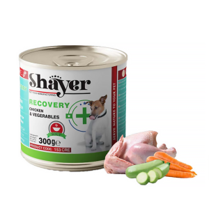 کنسرو ریکاوری سگ شایر طعم مرغ و سبزیجات 300 گرم
